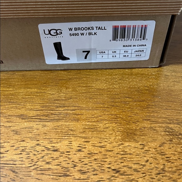 UGG Black Brooks Tall Boots size 7 - Picture 2 of 10